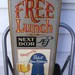 Free Lunch Pabst Blue Ribbon Bar Sign PBR
