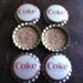 Vintage Unused Coke Bottle Tops with Corks