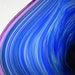 Blown Glass Bowl - Large Blown Glass Bowl Blue Green Purple - Handmade - OOAK