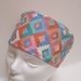 Scrub Hat or Chemo Hat Pastel Southwest Tribal Colors