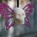 Butterfly Skull Ornament -1 Ornaments - Pink Butterfly Wings