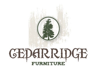 SALE - PreDesigned Custom One of A Kind Vector Logo Design - CEDAR RIDGE Vector Logo - Tree Logo - Forest Logo - Eco Logo