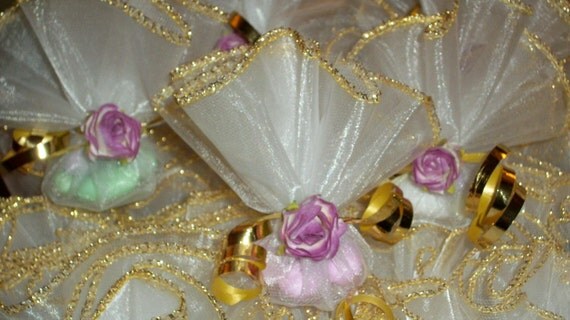 Party Favor made with Tulle and Jordan Almonds Il_570xn