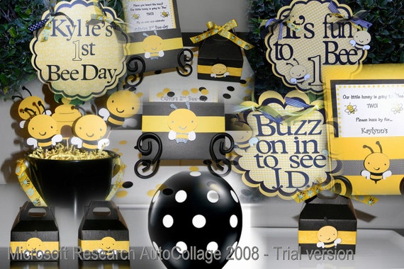 Items similar to Bumble Bee Party Package on Etsy