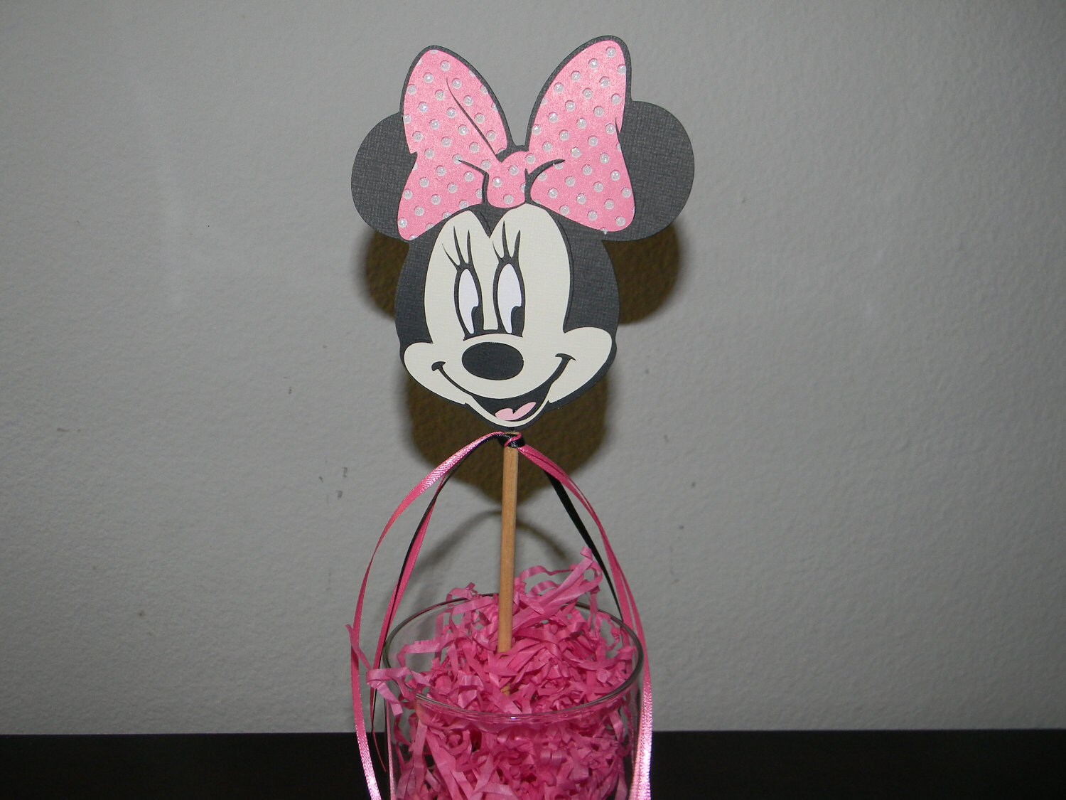 Minnie Mouse Centerpiece Picks Set of 3 by YourPartyShoppe