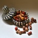 Ethnic Wooden Beads in Warm Earth Colors and Assorted Shapes for Crafting Beading Jewelry Making
