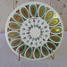 Mid-Century Fred Press Tuquoise and Gold Ceramic Trivet