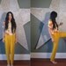 vintage 50's JODHPURS jack winter gold mustard yellow pants with stirrups DEADSTOCK women's xs s