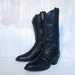 vintage FRYE black leather cowboy boots made in USA leather soles womens 8 9