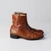 vintage 60's florsheim whiskey leather ankle boots zip up beatle boots women's 10