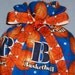 B is for Basketball Medium Fabric Gift Bag - Sports, March Madness, Team, Ball, Stars, Blue, Orange, White, Red, Black