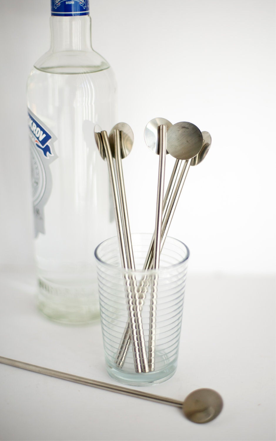 Cocktail Stirrers Stainless Steel Vintage Barware