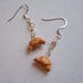 Flaky Croissant Beaded Earrings