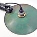 Antique Green Metal Disc Light fixture