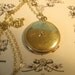 Be Edwardian.... Lovely 14k Gold Edwardian Locket with Diamond... Initial Letters BTS PM