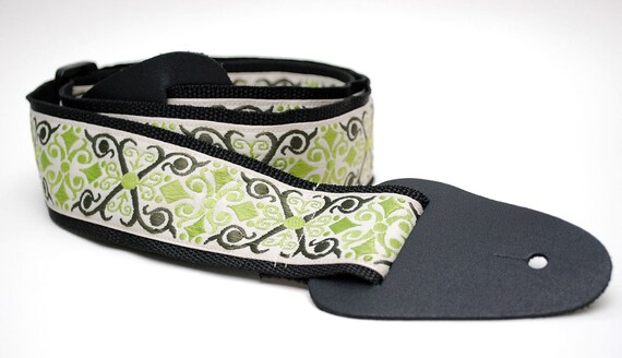 Guitar Strap Green Vintage by SassyStrap on Etsy