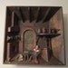 Large Antique Black Forest Diorama - Lonely German Elf in Workshop
