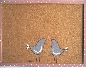 cork board decorative memo cork board love birds purple and pink memo board message board valentines gift - Decorative Cork Boards cork board decorative memo cork board love birds purple and pink memo board message board valentines gift - Decorative Cork Boards
