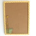 Cork Board- Yellow giraffe with brown polka dots - Children yellow hand painted message board, Bulletin Board
