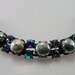 Vintage Regency Baroque Pearl Rhinestone Bracelet Signed