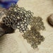 8pcs of Antiqued pure brass 30mm Diamond Shaped Filigree Base Connectors G08-Wq High Quality