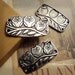 4pcs of Antiqued Silver Three Owl Sisters/Brothers on Tree Branch Leaf (Four Holes) Connector Charms Pendants Drops M11-Rd