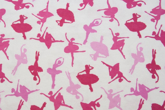 yard banner christmas 1 Flannel Dancing Ballerina Fabric yard