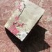 Handmade stitched journal, golden flower handmade notebook 5.7"x 4.2 "with 80 pages from calligraphytzl