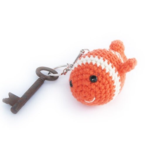 Amigurumi Fish Keychain Charm Nemo KeyChain Pendant