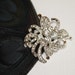 2 Flower Rhinestone Buttons 4553-Rhinestone