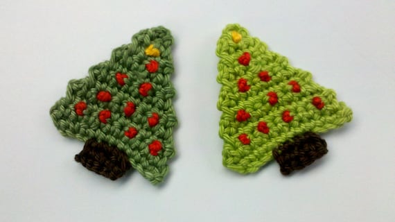 Crochet Pattern handmade crochet christmas trees by Qspring