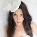 White Feather Hat Vintage Rhinestone Brooch Detail, Royal Wedding, wedding, mardi gras