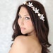 Seashells Starfish & Jasmin, Beach Wedding Flower Crown, White Tiara, wedding accessory, bridal headpiece - LAYLA -