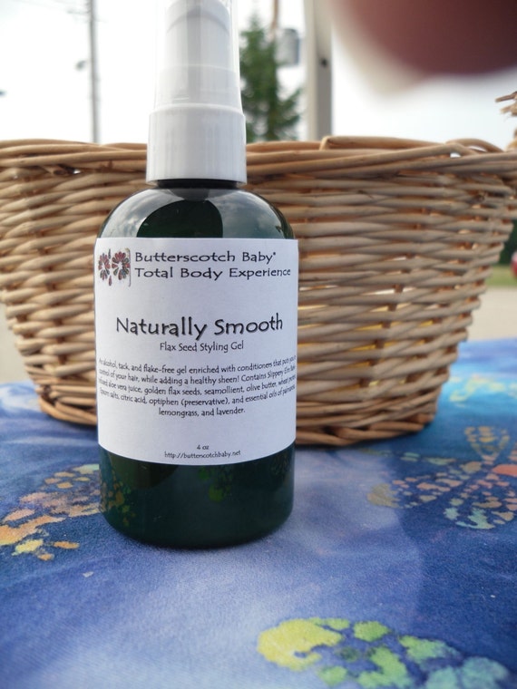 Naturally Smooth Flax Seed Hair Gel by butterscotchbb on Etsy
