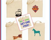 Canvas Tote Bag - Reusable Grocery Bags - GIFT BAGS - Buy 4 Get One ...