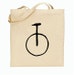 Canvas Tote- Unicycle