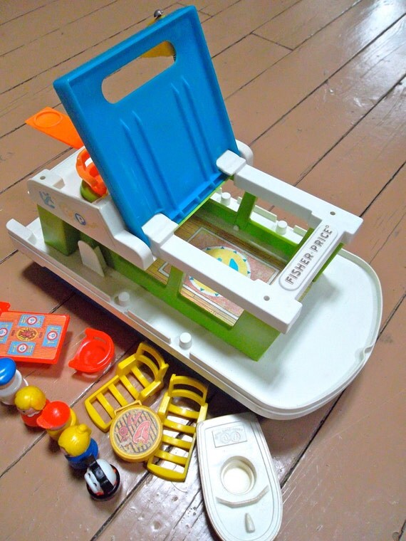 Fisher Price House Boat by LittleCityVintage on Etsy