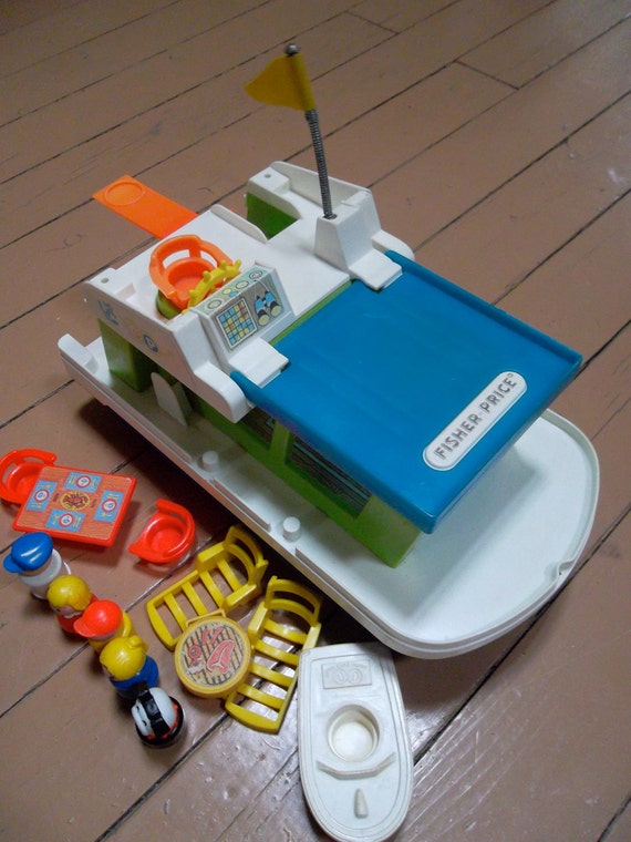Fisher Price House Boat by LittleCityVintage on Etsy