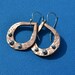 Mixed Metal Hammered Copper and Sterling Silver Tear Drop Earrings