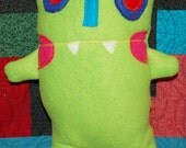 Colorful Beastie - Large - Green Monster