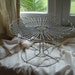 VINTAGE Industrial Wire Bakery Pedestal