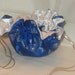 Royal Blue And Gold Chinese Brocade Drawstring Jewelry Pouch