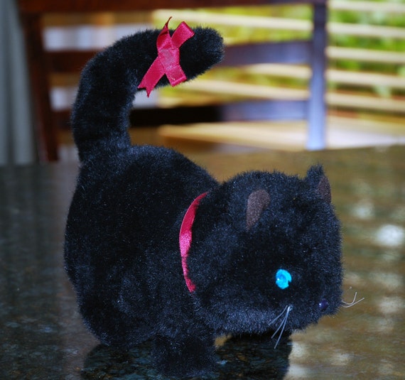 walking meowing cat toy