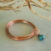 Copper Bangles Turquoise Bracelet Handmade Jewelry