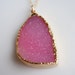 Druzy Necklace in Shimmering Pink