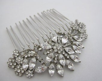 Vintage Inspired bridal hair comb,wedding hair accessories, bridal headpieces, rhinestone hair comb bridal ,wedding hair comb, bridal