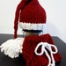 Baby Beanies Newborn Baby Beanie Christmas Hat and Diaper Cover Set Photo Prop Accessories Christmas Handmade Knitted