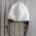 Newborn Chunky Earflaps Photo Prop Baby Beanie Baby Gift Baby Shower Gift Shabby Chic
