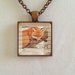 Red Fox USA Stamp Necklace