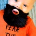LIMITED EDITION- Fear the Beard- Hand Cut Custom Brian Wilson Beard Pacifier